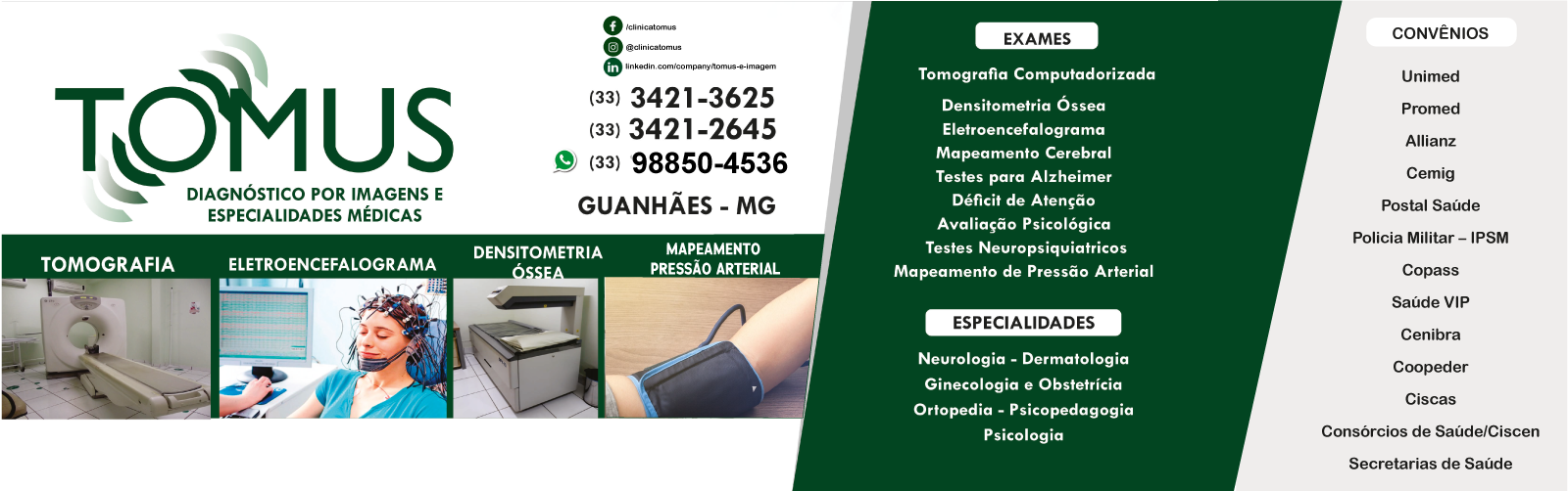 Tomus e Imagem - especialidades médicas e exames